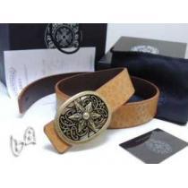 2026 大人気！CHROME HEARTS クロムハーツベルト 本革(牛皮)イエロー 黄色