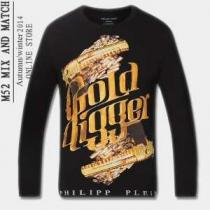 2014秋冬 大人気！PHILIPP PLEIN フィリッププレイン 長袖 Tシャツ