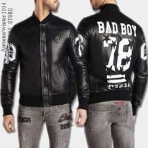 人気商品  2026秋冬 PHILIPP PLEIN フィリッププレイン 革ジャンパー