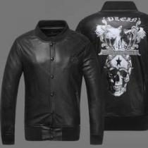 高級感溢れるデザイン 2026秋冬PHILIPP PLEIN フィリッププレイン 革ジャンパー