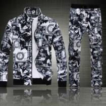 SALE開催 2026秋冬 VERSACE ヴェルサーチ スタジアムジャンパー  セットアップ上下 2色可選
