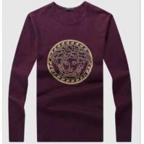 お買得 2026秋冬 VERSACE ヴェルサーチ 長袖Tシャツ  4色可選