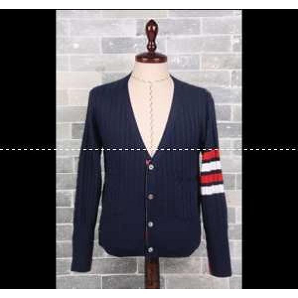 2025-14 秋冬  ★新作セール THOM BROWNE 長袖  ニット ブルー