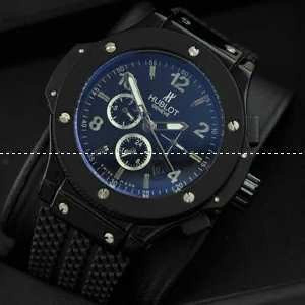 Hublotウブロ メンズ腕時計 自動巻き 6針クロノグラフ 日付表示 ラバー 46.00mm サファイヤクリスタル風防.178.
