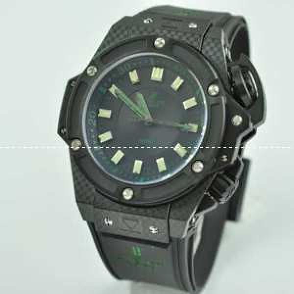Hublotウブロ メンズ腕時計 自動巻き 3針クロノグラフ 日付表示 サファイヤクリスタル風防 BLACK 52MM ラバー.178.