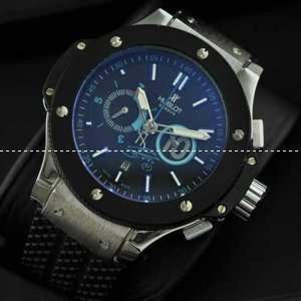 自動巻き 5針 Hublotウブロ メンズ腕時計 日付表示 ラバー サファイヤクリスタル風防.178.