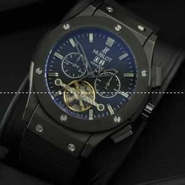 Hublotウブロ メンズ腕時計 自動巻き 5針 Tourbillon 日付表示 BLACK.178.