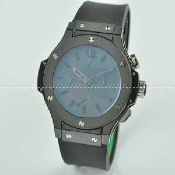 Hublot ウブロ スイスムーブメンノ7750 メンズ腕時計 自動巻き 6針 セラミック ラバー BLACK.178.
