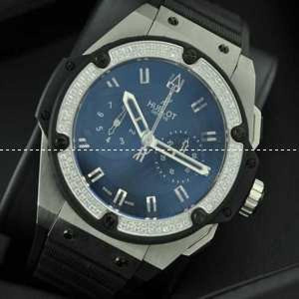 スイスムーブメンノ7750 Hublot ウブロ メンズ腕時計 自動巻き 5針 ダイヤベゼル 日付表示  45MM ラバー.178.