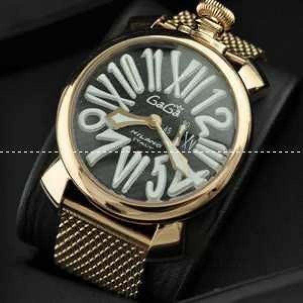 ガガミラノ腕時計 GaGaMILANO 日本製クオーツ ステンレス ベルト インデックス サファイヤクリスタル風防.162.