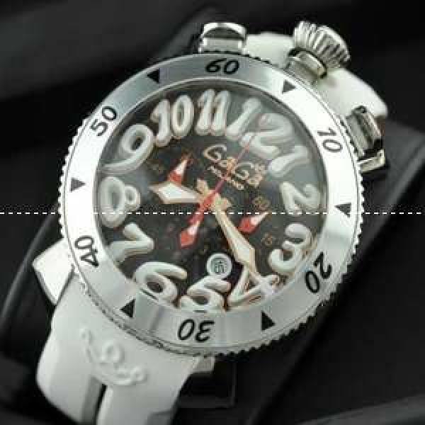 ガガミラノ腕時計 日本製クオーツ GaGaMILANO 6針クロノグラフ ラバー.162.