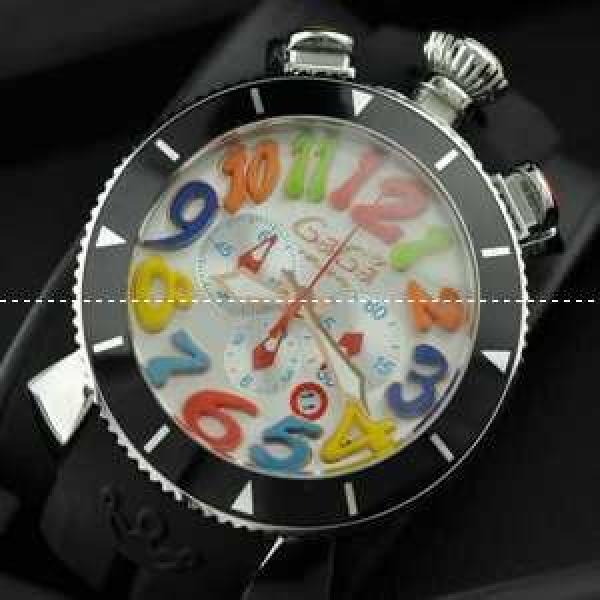 ガガミラノ腕時計 GaGaMILANO 日本製クオーツ ステンレス サファイヤクリスタル風防 6針クロノグラフ.162.