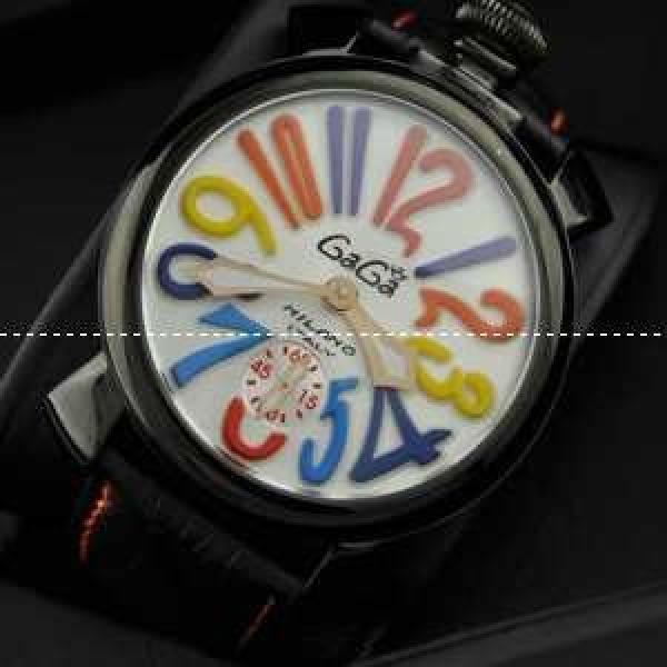 ガガミラノ腕時計 GaGaMILANO ホワイト文字盤　 手巻 レザー.162.