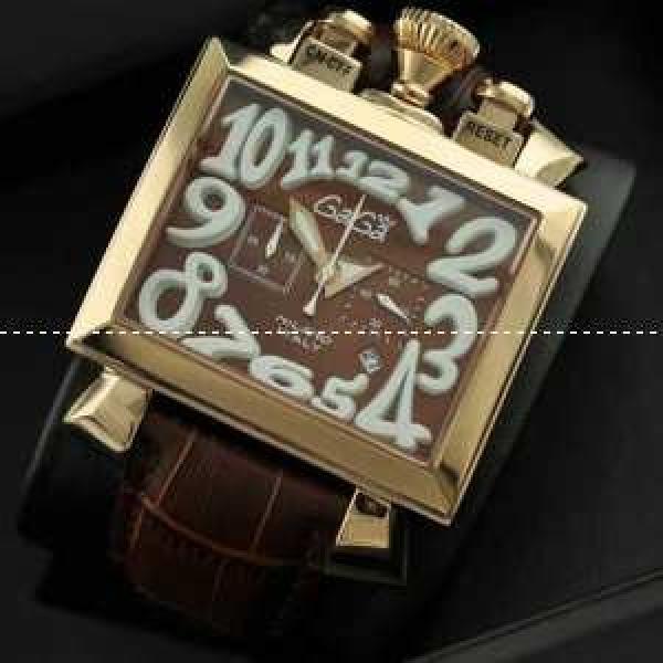 ガガミラノ腕時計 日本製クオーツ GaGaMILANO  サファイヤクリスタル風防  5針 クロノグラフ/日付表示/夜光効果.162.