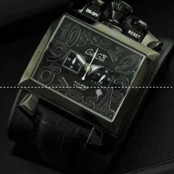 ガガミラノ腕時計 日本製クオーツ GaGaMILANO   5針 クロノグラフ/日付表示/夜光効果 サファイヤクリスタル風防.162.