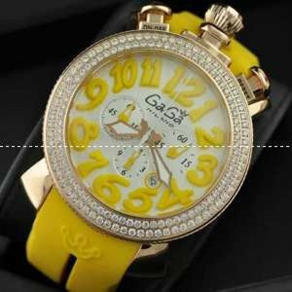 ガガミラノ腕時計 GaGaMILANO  6針 クロノグラフ/日付表示 ステンレス/回転ベゼル インデックス.162.