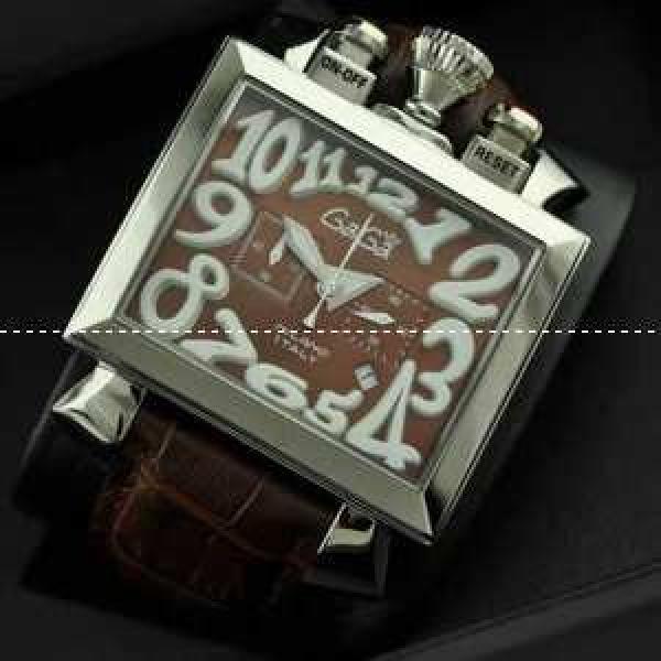 ガガミラノ腕時計 GaGaMILANO  日本製クオーツ　5針 男性用腕時計 グリーン インデックス  ステンレス ケース.162.
