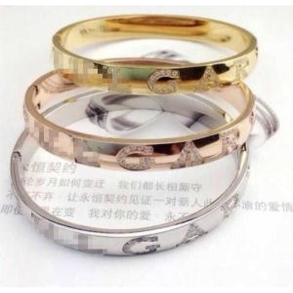 秋冬 2026 BVLGARI ブルガリ ダイヤモンド 英字バングル 3色可選.229.