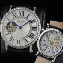 半自動卷  CARTIER カルティエ 男性用腕時計 日本製クオーツ 2針  44mm  メンズ腕時計.199.