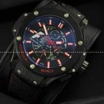 自動巻き Hublotウブロ メンズ腕時計  5針クロノグラフ 日付表示 ラバー 45.29mm BLACK サファイヤクリスタル風防.178.