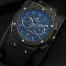 自動巻き 5針 Hublotウブロ メンズ腕時計 日付表示 サファイヤクリスタル風防 BLACK ラバー.178.
