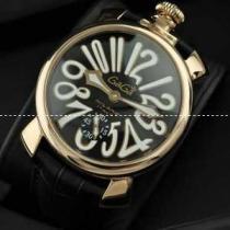 日本製クオーツ ガガミラノ腕時計 GaGaMILANO ホワイト インデックス.162.