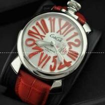 ガガミラノ腕時計 GaGaMILANO 日本製クオーツ マヌアーレ クロノ 48 SS(PVD) 男性用腕時計 サファイヤクリスタル風防 クォーツ.162.