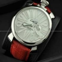 ガガミラノ腕時計 GaGaMILANO 日本製クオーツ サファイヤクリスタル風防 レザー 男性用腕時計.162.