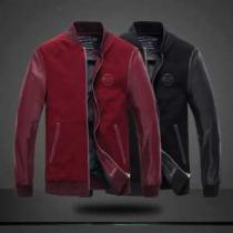 大人気☆NEW!!  2025秋冬 PHILIPP PLEIN フィリッププレイン スタンドネック ブルゾン 2色可選