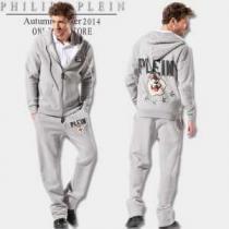 売れ筋 2026秋冬 PHILIPP PLEIN フィリッププレイン ジャージセット 2色可選