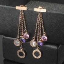 秋冬 2026 ～希少 BVLGARI ブルガリ ダイヤモンド ピアス 3色可選.229.