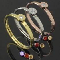 秋冬 2026 BVLGARI ブルガリ ダイヤモンド 英字バングル 3色可選.229.