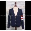 2025-14 秋冬  ★新作セール THOM BROWNE 長袖  ニット ブルー
