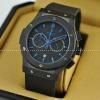 Hublotウブロ メンズ腕時計 日本製クオーツ 5針クロノグラフ 日付表示  ラバー 44MM BLACK.178.