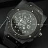 Hublotウブロ メンズ腕時計 日本製クオーツ 5針クロノグラフ 日付表示 ゴールド 44.8MM ブラック.178.