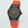 日本製クオーツ 3針クロノグラフ Hublotウブロ 女性用腕時計 日付表示 34MM ブラック ラバー.178.