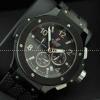 日本製クオーツ Hublotウブロ メンズ腕時計 6針クロノグラフ 日付表示 45MM ブラック.178.