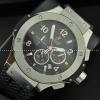 日本製クオーツ Hublotウブロ メンズ腕時計 6針クロノグラフ 日付表示 45MM.178.