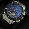 自動巻き 5針 Hublotウブロ メンズ腕時計 Tourbillon 日付表示 ラバー.178.
