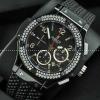 スイスムーブメンノ7750 Hublot ウブロ メンズ腕時計 自動巻き 6針 ダイヤベゼル セラミック  44.5MM ラバー BALCK.178.