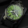 日本製クオーツ ガガミラノ腕時計 GaGaMILANO グリーン インデックス.162.