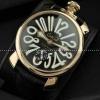 日本製クオーツ ガガミラノ腕時計 GaGaMILANO ホワイト インデックス.162.