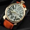 ガガミラノ腕時計 GaGaMILANO 日本製クオーツ  マヌアーレ クロノ 48 SS(PVD)  サファイヤクリスタル風防 クォーツ.162.