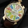 ガガミラノ腕時計 GaGaMILANO マヌアーレ クロノ 48 SS(PVD) サファイヤクリスタル風防 日本製クオーツ.162.
