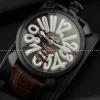GaGaMILANO ガガミラノ腕時計 日本製クオーツ  ホワイト インデックス ケース 2針 機械式（手巻き）/夜光効果.162.