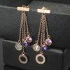 秋冬 2026 ～希少 BVLGARI ブルガリ ダイヤモンド ピアス 3色可選.229.