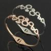 秋冬 2026 新品 BVLGARI ブルガリ ダイヤモンド 英字バングル 2色可選.229.