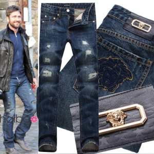 スタイリッシュ感 2026秋冬物 VERSACE ヴェルサーチ   ジーンズ ローライズ