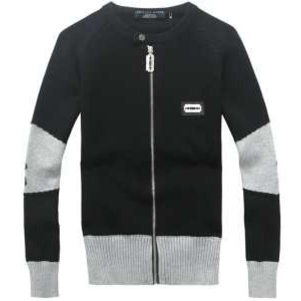 2026 高級感演出 フPHILIPP PLEIN フィリッププレイン パーカーニットカーディガン 2色可選