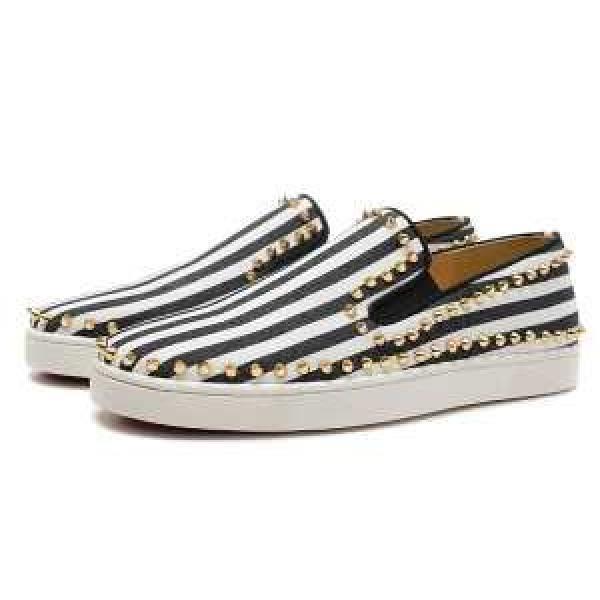 ボーダー柄 靴 Christian Louboutin 2026秋春